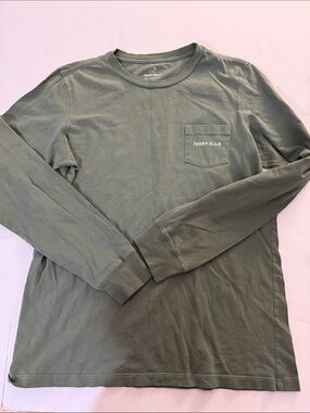 ivory ella Long Sleeve Pocket Tee - Olive